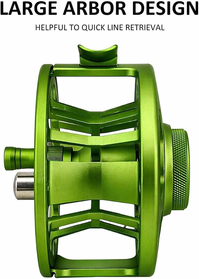 Aventik FLK Fly Fishing Reel Aluminum Trout 3/5, 5/7, 7/9wt Large Arbor Freshwater Fly Reel