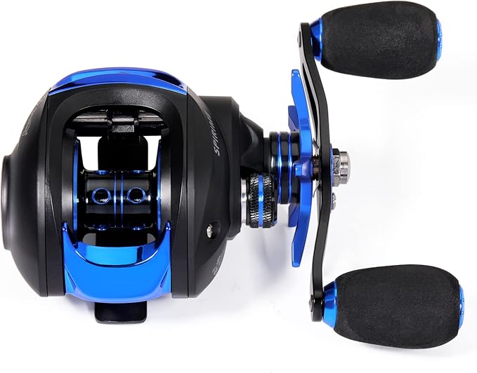 Sougayilang Baitcasting Fishing Reel with 9 + 1 Anti-Reverse Ball Bearings, 8.1:1 High-Speed Gear Ratio Casting Reel