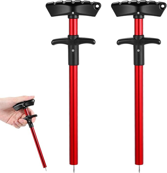 2 Pack Fish Hook Remover Tool, 10 Inch Hook Remover Tool Fishing(Red)