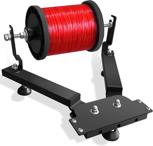 Fishing Line Spooler for Large Spools, Commercial Fishing Line Spooler Reel Winder Spooling with Adjustable Tension, Fishing Gears Gifts for Father Fit for Filler and Bulk Spools Portable