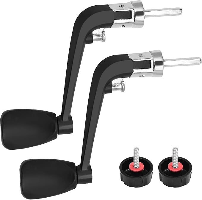 2PCS Fishing Handles Spinning Reel Knob Replacement, Rubber Handle Reel Handle Grips Fishing Reel Replacement for Fishing Reel
