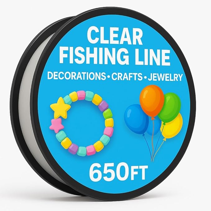 Clear Fishing Line for Decorations - Crafts - Jewelry