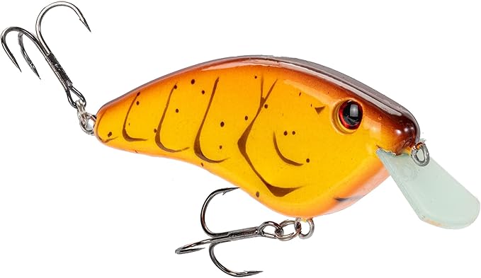 Strike King Hardliner Fishing Lure, Flat Sided Crankbait, Circuit Board Lip, Extra Tight Wobble, Size 4 Treble Hooks