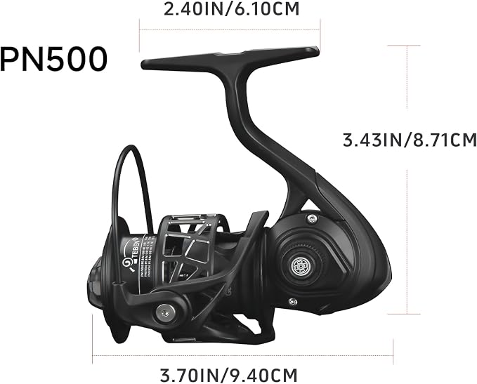 PN Ultralight Carbon Fiber Frame Spinning Reel, Saltwater/Freshwater Fishing Reel