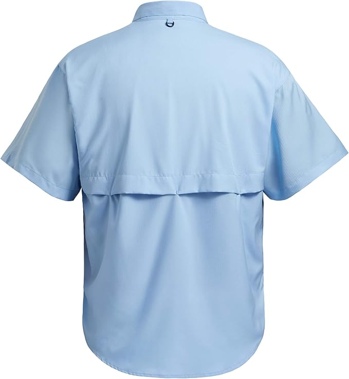 Bassdash UPF 50 Men’s Fishing Dress Shirt Button Down Woven Short Sleeve Outdoor