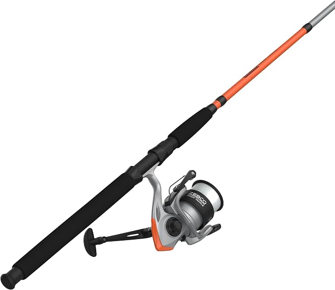 Zebco Ready Tackle Spinning Combo, 5-Foot 6-Inch, 2-Piece Fishing Rod, Size 30 Reel, 8-Pound Line, 29-Piece Tackle Kit