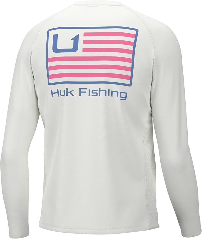 HUK Men's Pursuit Graphic Long Sleeve Shirt, Sun Protect Fishing Shirt