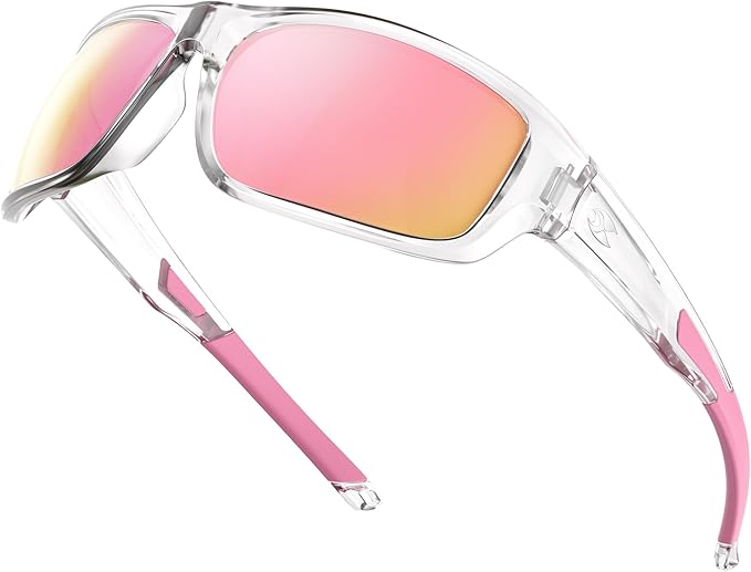 suoso Sports Polarized Sunglasses for Men: Women UV400 Protection Wrap Around Sun Glasses for Golf Fishing Running Driving