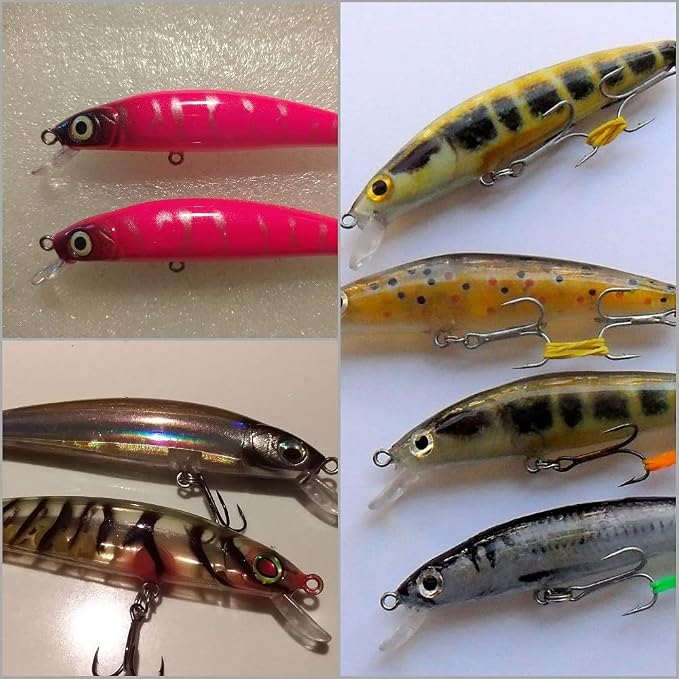 10 Blank Unpainted Minnow Crankbait Topwater Lipless Jerkbait Fishing Lures V3