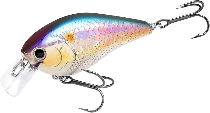 LUCKY CRAFT LC 1.5 Silent Squarebill Crankbait Fishing Lure, 2-3/8", Bass Fishing Lures for Freshwater, Hard Crankbait with Treble Fishing Hooks, Fishing Accessories