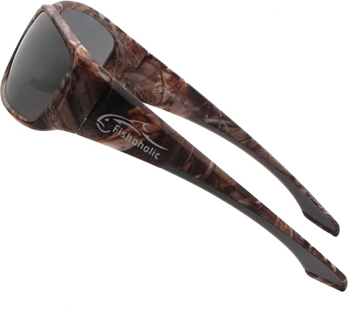 Fishoholic Polarized Bi-Focal Fishing Sunglasses with Reader Magnification (1.5x, 2.0x, 2.5x Options) and UV400 Protection