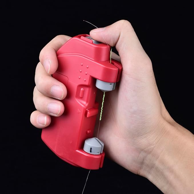 Electric Knot Assist,Fishing Knot Tying Tool, Electric Fishing Knot Tying Tool, Stainless Steel Fishing Hook Tier Fishing Line Knot Tying Tools