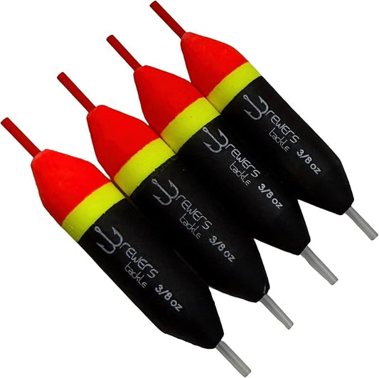 Slip Floats, Set of 4, Orange/Yellow/Black - Salmon and Steelhead Floats