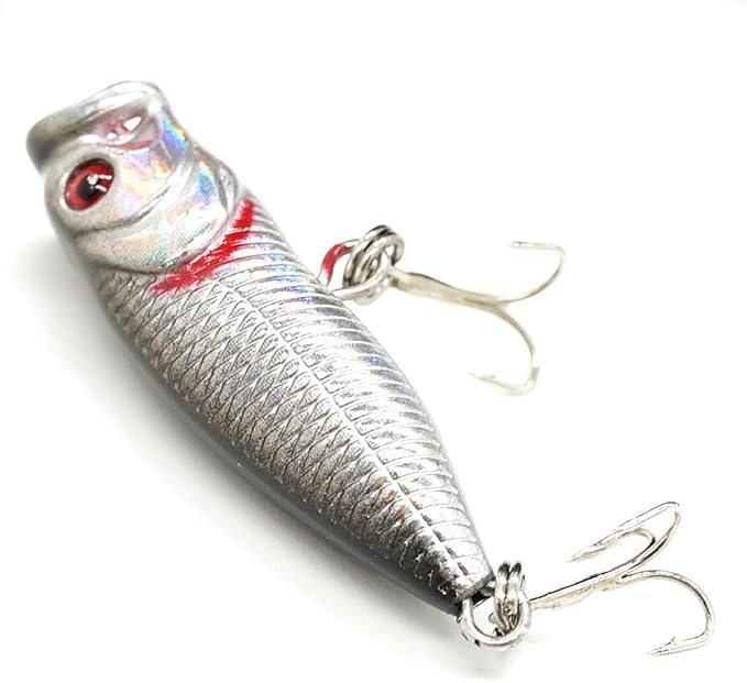 Seasky Fishing Plug Lures Micro Popper Topwater Trout Attack in Freshwater
