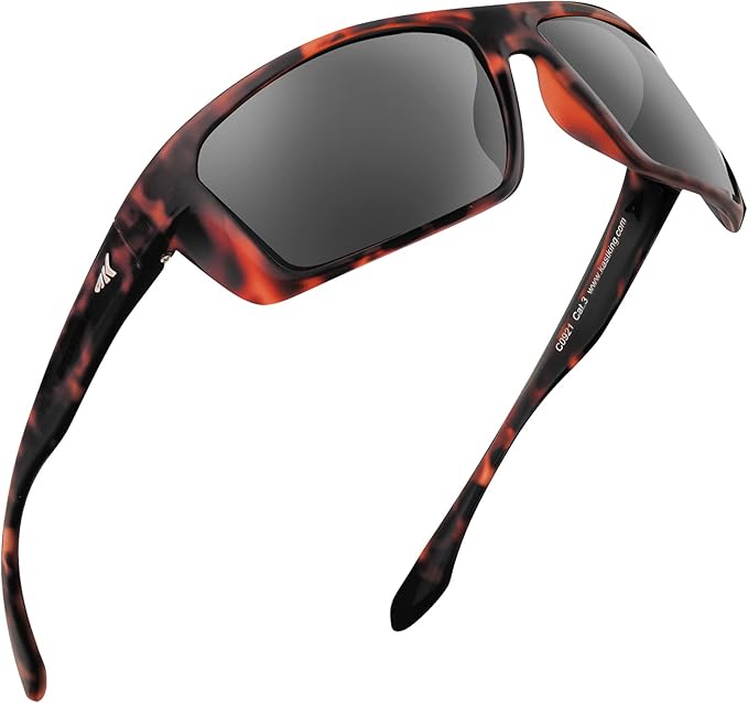 KastKing Huzzah Polarized Sport Sunglasses for Men and Women, Ideal for Driving Fishing Cycling and Running,UV Protection