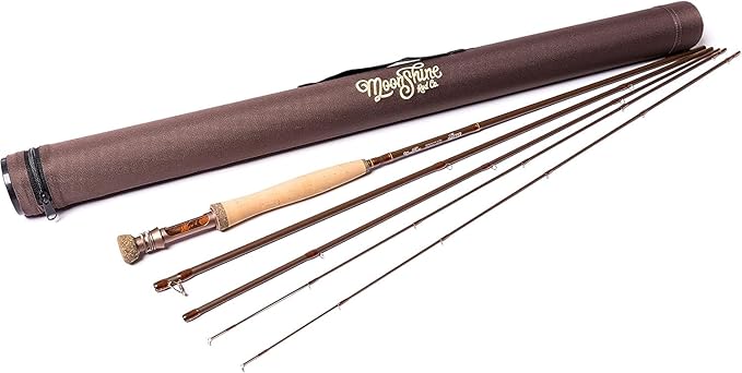 Moonshine Rod Company Fast Action Fly Fishing Rod – Carbon Fiber Graphite Rod with Zippered Travel Case – Drifter II, Vesper, Epiphany ESN, Outcast, Phantom & Rambler Series - 2WT up to 12WT Rods