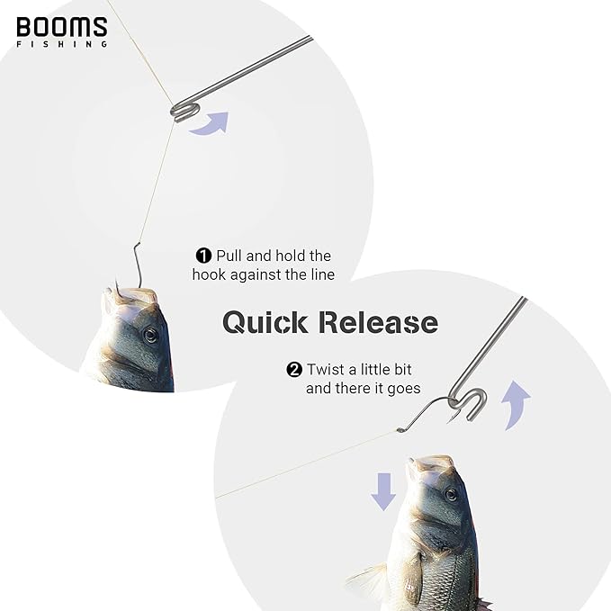 Booms Fishing R08 Fishing Hook Remover Tools Saltwater Dehooker Shark Hook Remover 10 inches