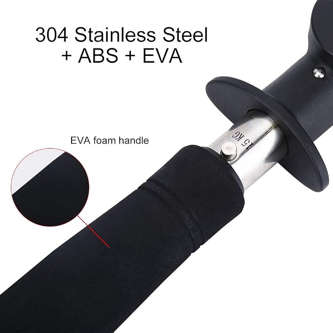 3 in 1 Fish Lip Grip Tool with Digital Scale 15kg, Fish Grabber for Freshwater Fishing, Stainless Steel EVA Foam Handle