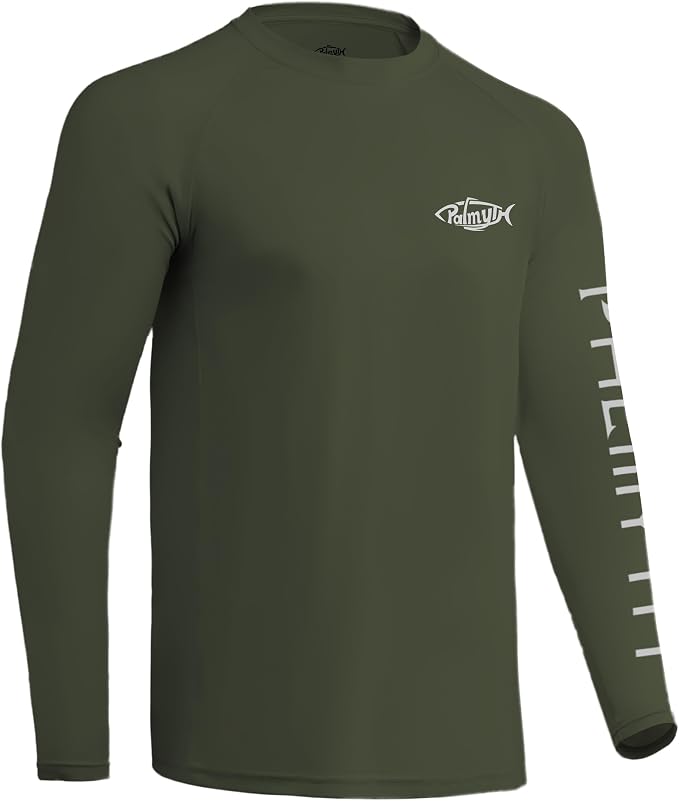 Palmyth Fishing Shirts for Men Long Sleeve UPF 50+ T Shirt Sun Protection Tee