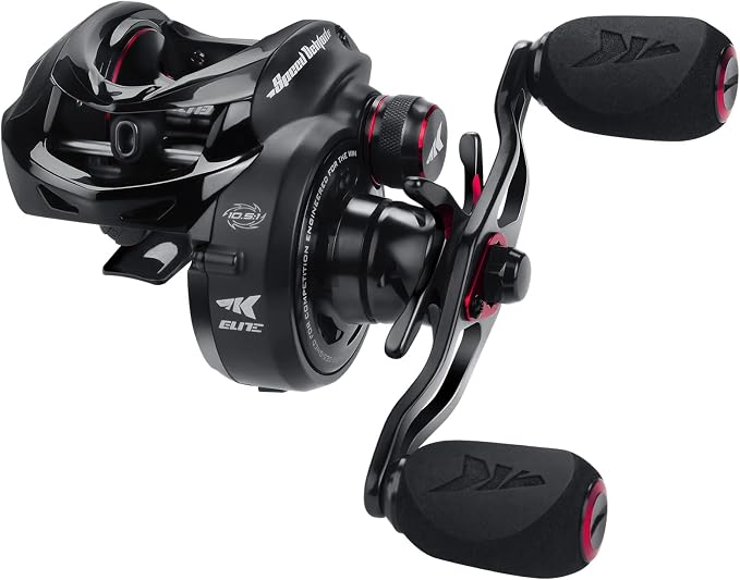 KastKing Speed Demon Elite Fishing Reel, World's Fastest 10.5:1 Gear Ratio/Deadbolt Baitcasting Reel, 10+1 Shielded Stainless Steel BB, CNC Lightweight Aluminum Frame, Available in Skipping Version