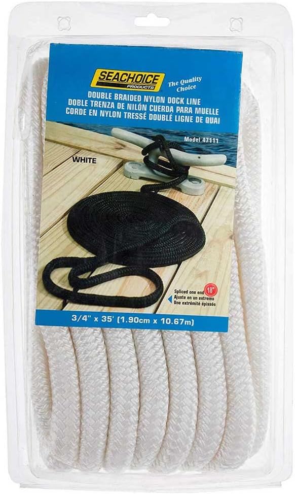 Seachoice Double-Braid Nylon Dock Line