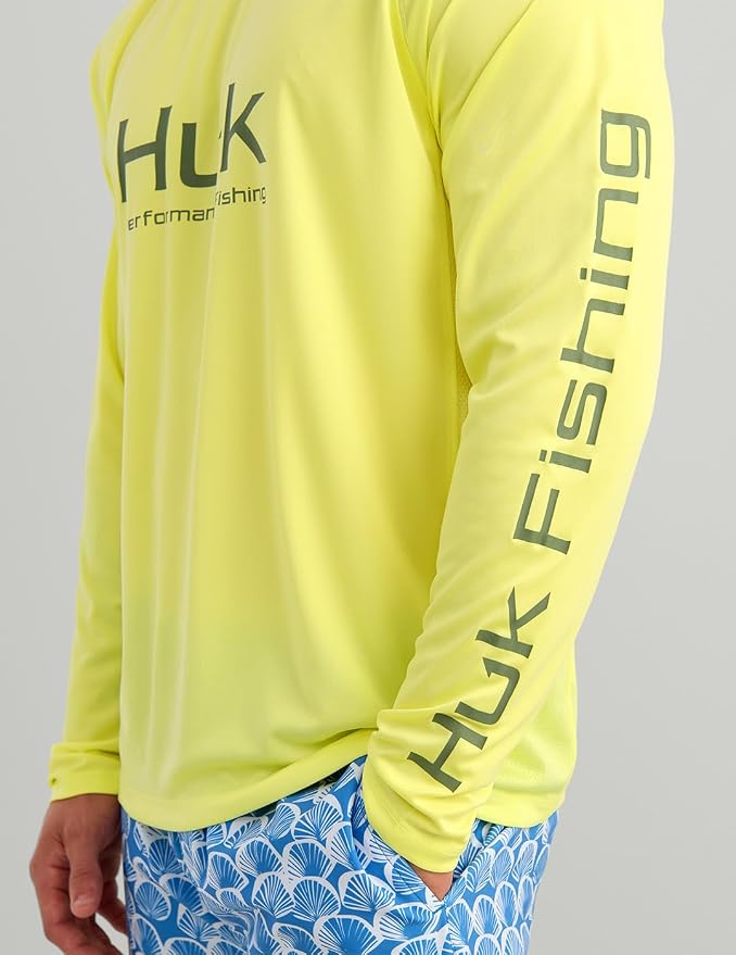 HUK Mens Pursuit Vented Long Sleeve, 30 UPF Fishing Shirt