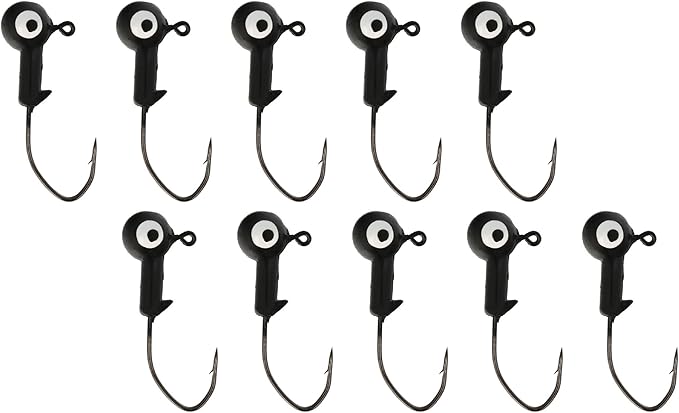 Eagle Claw Lazer Sharp Pro-V Ballhead Jig 10 Pack