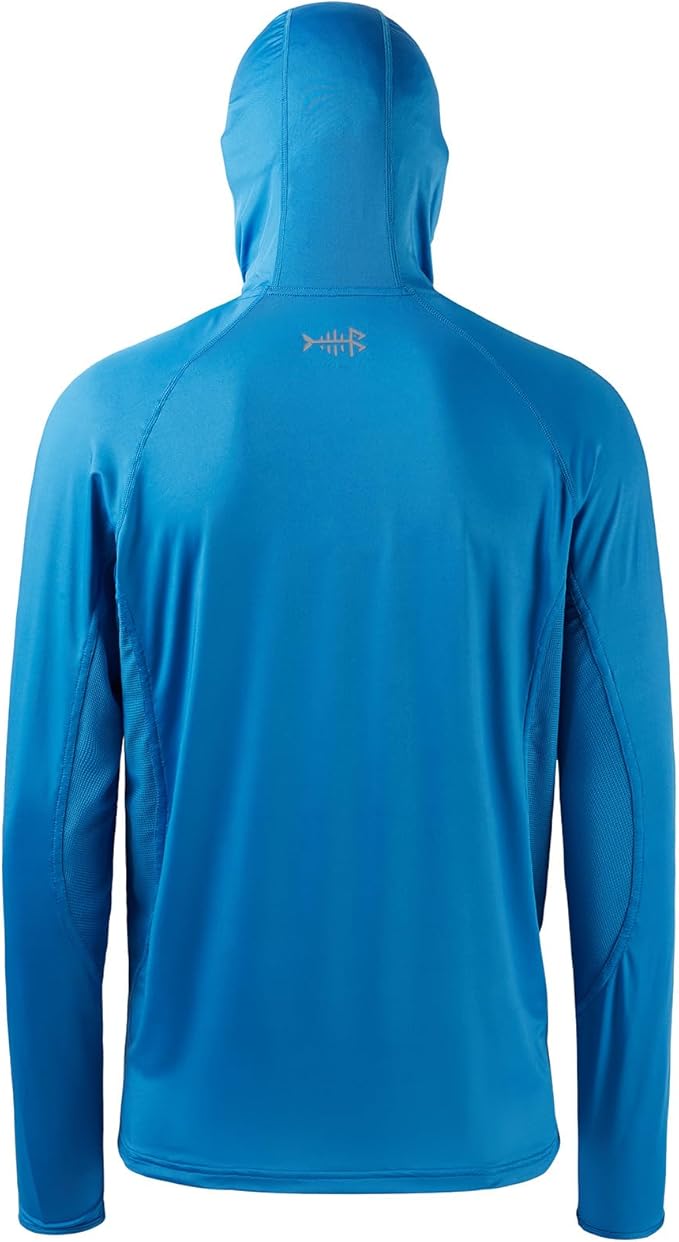 BASSDASH UPF 50+ Men’s Long Sleeve Fishing Shirt with Mask UV Neck Gaiter Hoodie