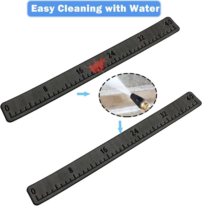EVA Foam Fish Ruler for Boat 40in Fish Measuring Ruler with Self-Adhesive Backing for Fishing Kayaks Accessories, Fish Ruler Measurement Sticker Tool for Fish Boat 40"