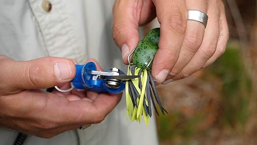 CUDA 5.25" Titanium Bonded Mini Snips Compact Durable Fishing Braid, Mono & Fluorocarbon Cutter for Saltwater & Freshwater Use with Internal Spring