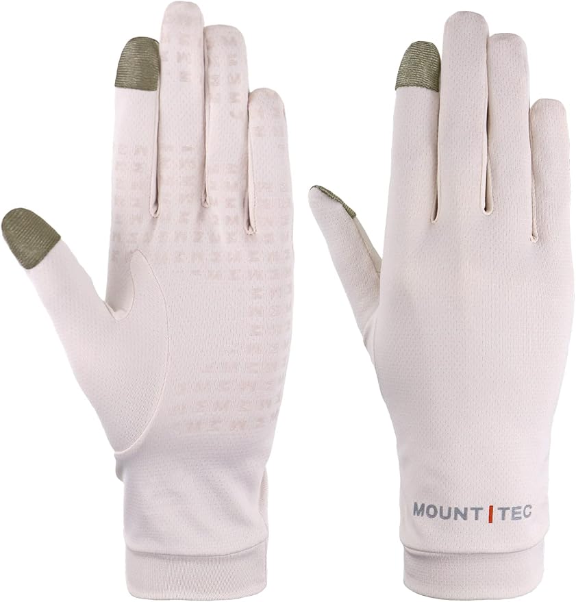 UV Protection Gloves Men's Women's Finger Tip Touchscreen Gloves UPF 50+ Sun Protective Glove for Cycling Fishing Running Hiking Boating Garden Safari Outdoor Activitie