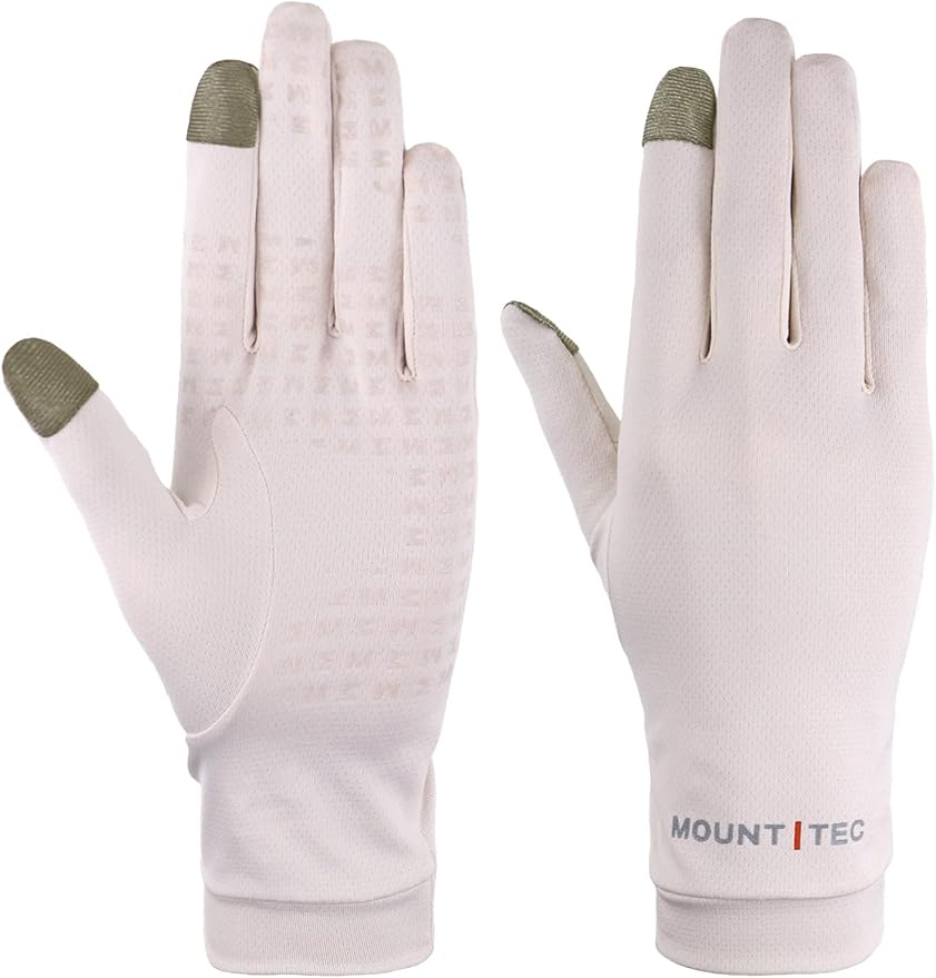 UV Protection Gloves Men's Women's Finger Tip Touchscreen Gloves UPF 50+ Sun Protective Glove for Cycling Fishing Running Hiking Boating Garden Safari Outdoor Activitie