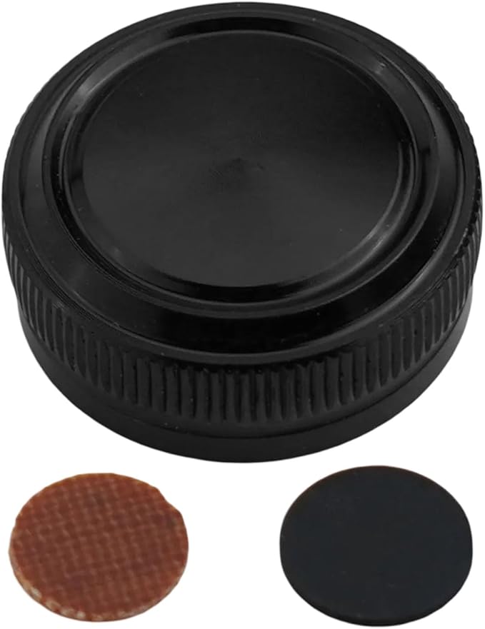Fishing Reel Spool Tension Knob Cap Replacement Part Aluminum Alloy Compatible With Baitcast Reels (Fits Similar Metanium-Style Models) With Knurled Threads And Gaskets(black)