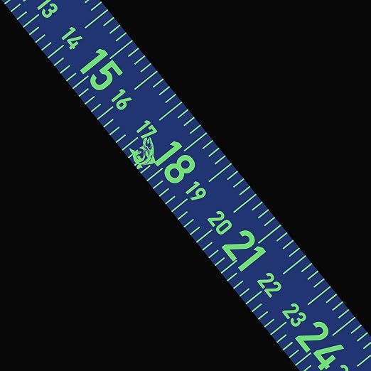 51 Inch Fishing Ruler Adhesive Waterproof Fishing Measuring Tape Tool for Boat Reflective Boat Ruler Sticker Glow Tape in The Dark