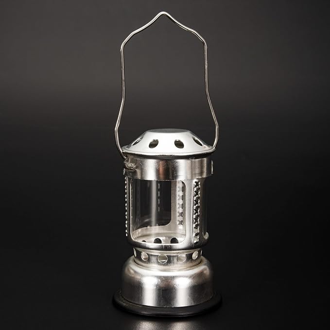 Candle Lantern Night, Portable Candle Lantern Night Fishing Hanging Outdoor Camping Aluminium Alloy Candle Lamp (2PCSSilver)