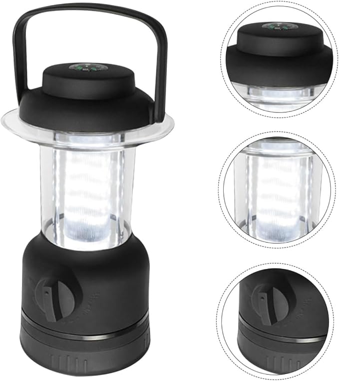 Happyyami 5W LED Camping Lantern Rechargeable Night Light for Camping Fishing Emergency Use Lightweight and Portable with Hook Up to Hours of Use