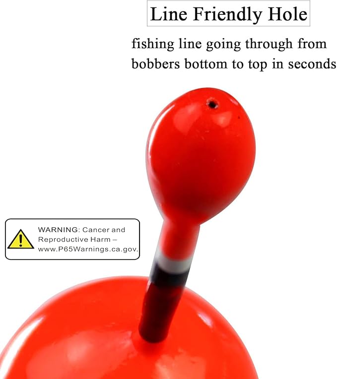THKFISH Fishing Floats Bobbers Slide Floats Balsa Fishing Bobber Slip Bobbers for Crappie Panfish Trout Bass (1/2oz 2"x5.28") (1/6 1.6"x4.8") 5Pcs