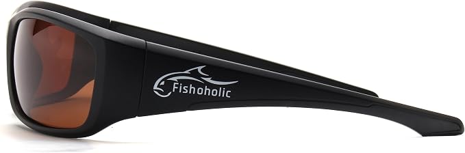 Fishoholic Polarized Bi-Focal Fishing Sunglasses with Reader Magnification (1.5x, 2.0x, 2.5x Options) and UV400 Protection