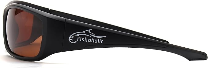 Fishoholic Pro Series Polarized Fishing Sunglasses with Rubber - UV400 Sun Protection Fishing Gift