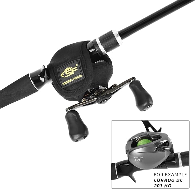 SF Low Profile Casting Baitcast Reels Cover Case Reel Pouch Glove for Fits 50 100 200 300 Series Baitcaster