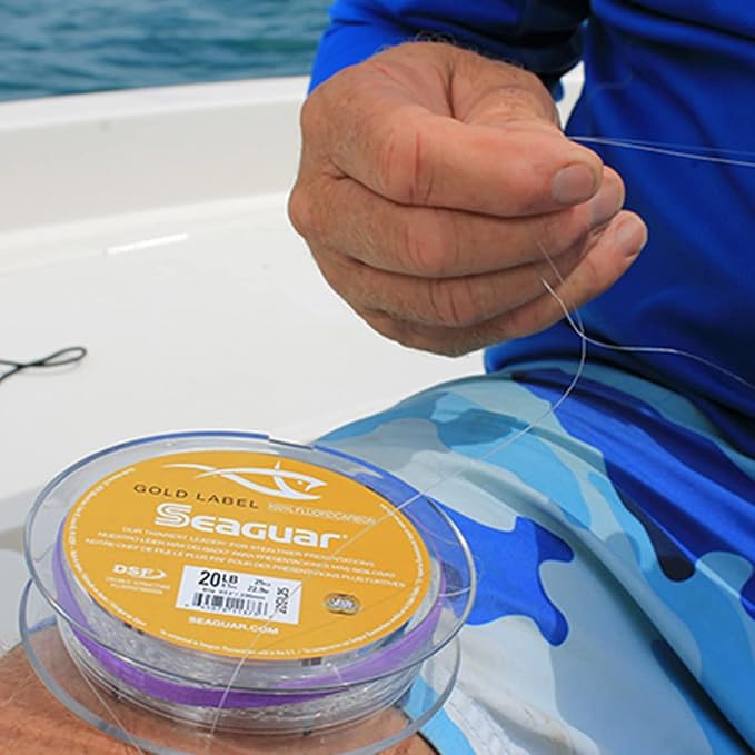 Seaguar Gold Label Fresh & Saltwater Fishing Leader Line, 100% Fluorocarbon
