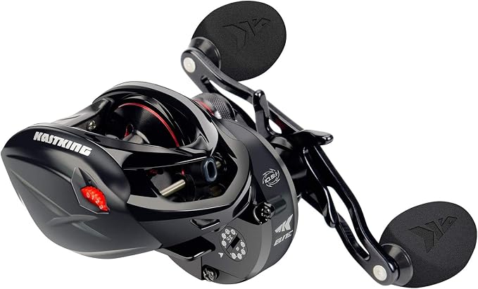 KastKing Speed Demon Elite Fishing Reel, World's Fastest 10.5:1 Gear Ratio/Deadbolt Baitcasting Reel, 10+1 Shielded Stainless Steel BB, CNC Lightweight Aluminum Frame, Available in Skipping Version