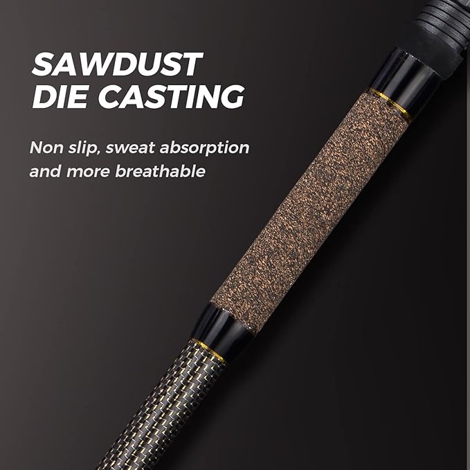 BERRYPRO Surf Rod Pure Carbon Surf Spinning Rod Graphite Surf Fishing Rod (9'/10'/11'/12')