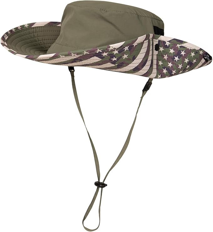 TOP-EX UVCoolix™ Bucket Hat for Men, Cooling Sun Hat Women, UPF 50 Wide Brim Boonie Hats Underbrim Prints, Breathable, M-XXL