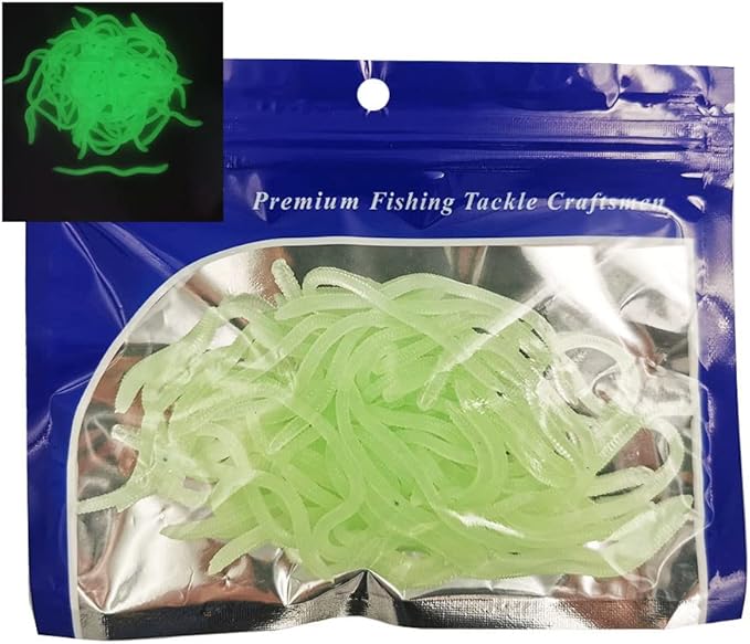 1.6in/3.3/3.9in Fishing Soft Lure Trout Worm Earthworm Bait Lifelike Fake Bloodworm Grub Worm Soft Fishing Lure Baits