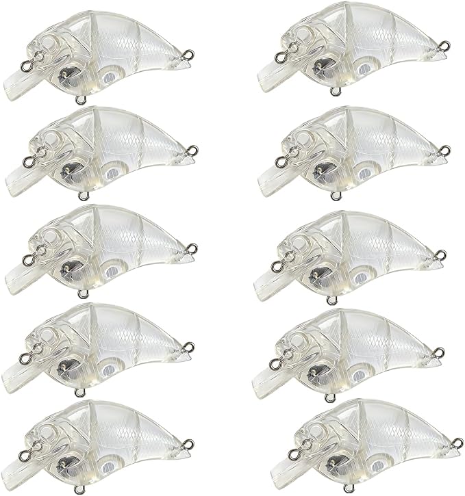 20pcs Lure Blanks Unpainted Swimbait,Unpainted Fishing Lures Blank Minnow Crankbaits Hard Baits DIY Lure