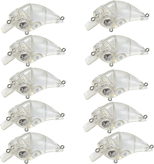 20pcs Lure Blanks Unpainted Swimbait,Unpainted Fishing Lures Blank Minnow Crankbaits Hard Baits DIY Lure
