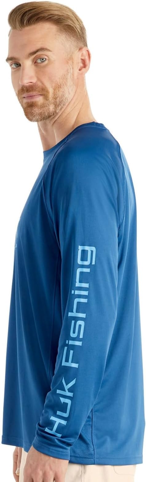 HUK Men's Pursuit Vented Long Sleeve Fishing Shirt (+30 UPF)