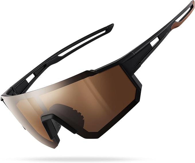 Polarized Sports Sunglasses for Men and Women,Fishing Cycling Mountain Bike Baseball Sunglasses with UV Protection