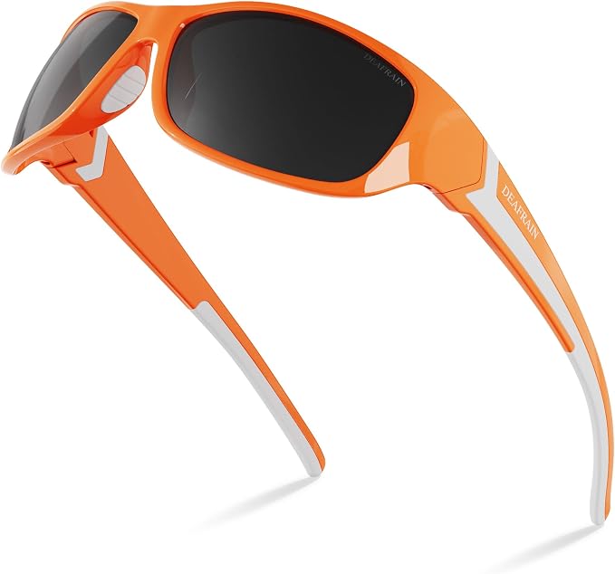 DEAFRAIN Polarized Sports Sunglasses for Men Women Driving Fishing Cycling Running UV Protection